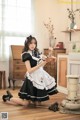 Beautiful Kwon Hyuk Jeong cute pose with maid outfit (13 photos) P4 No.dc71f2 Image No. 19