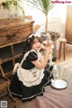 Beautiful Kwon Hyuk Jeong cute pose with maid outfit (13 photos) P7 No.c7181b Image No. 13